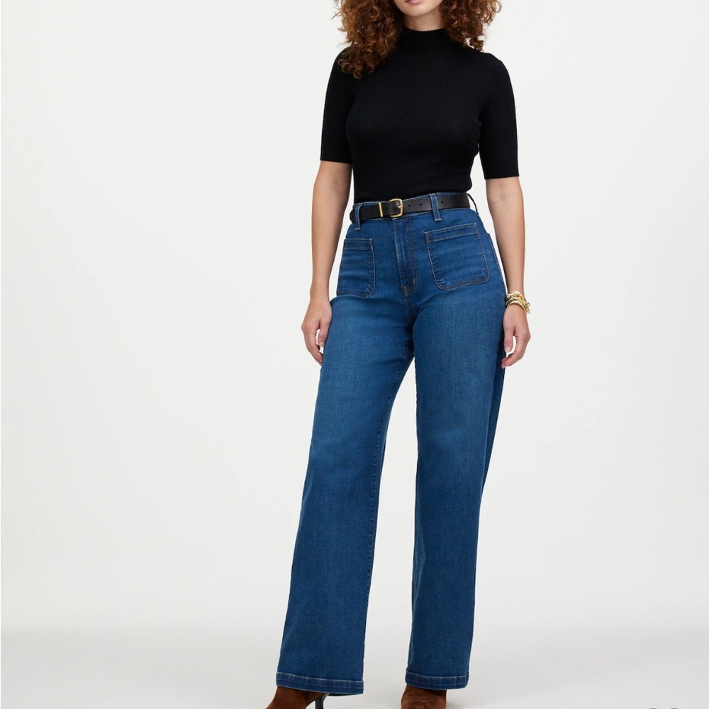 Madewell Emmett Curvy Wide Leg Jeans